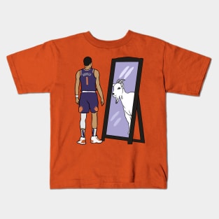 Devin Booker Mirror GOAT Kids T-Shirt